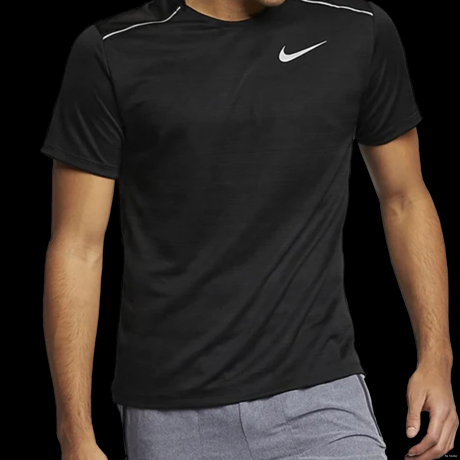 Nike Miler 1.0 T Black Dri-Fit Shirt 0715